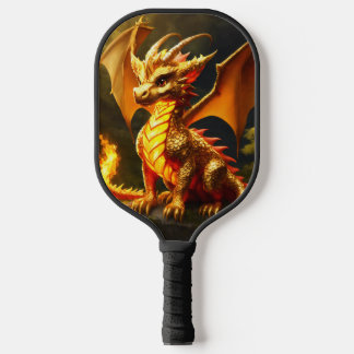 Raquette De Pickleball Dragon de Pickleball : une fusion design de feu et