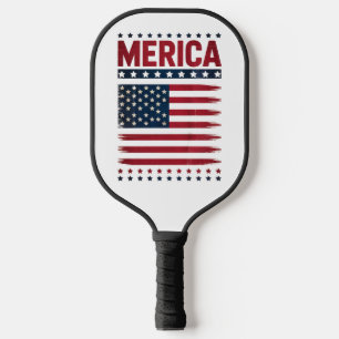 Raquette De Pickleball Drapeau Américain 4 Juillet Merica