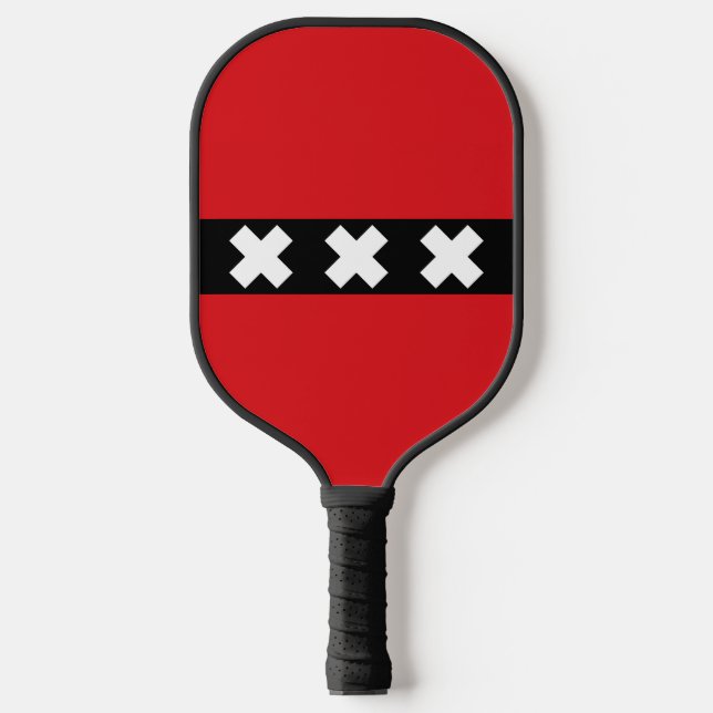 Raquette De Pickleball Drapeau d'Amsterdam, Pays-Bas (Recto)