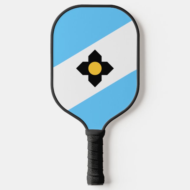 Raquette De Pickleball Drapeau de Madison, Wisconsin (Recto)