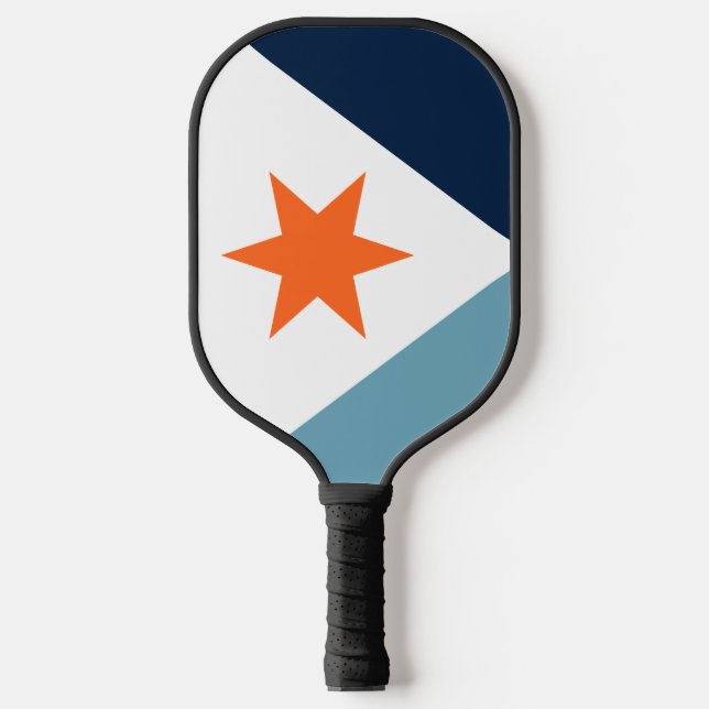 Raquette De Pickleball Drapeau de Syracuse, New York (Recto)