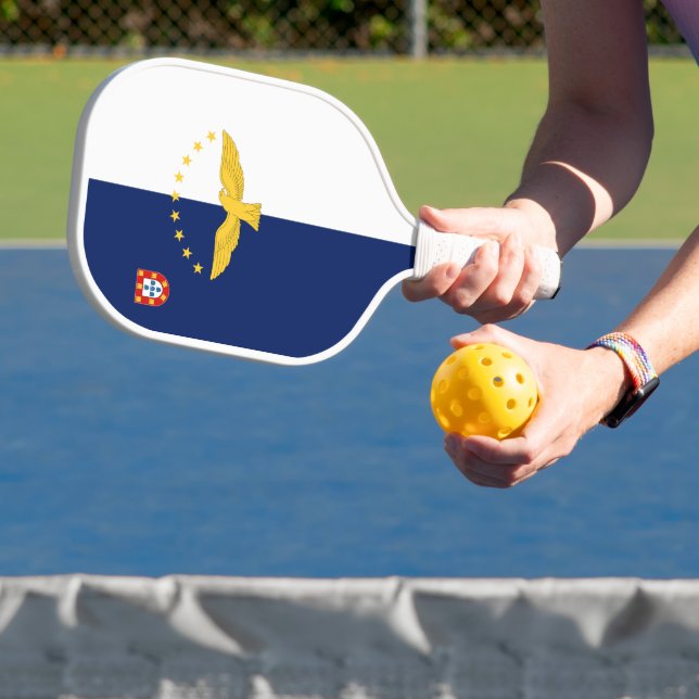 Raquette De Pickleball Drapeau des Açores, Portugal (Insitu)