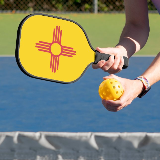 Raquette De Pickleball Drapeau d'État du Nouveau-Mexique, États-Unis (Insitu)