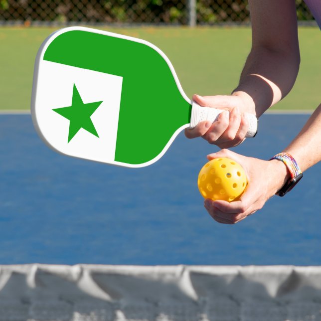 Raquette De Pickleball Drapeau espéranto (Insitu)