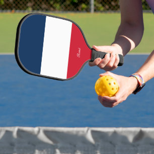 Raquette De Pickleball Drapeau France avec votre nom