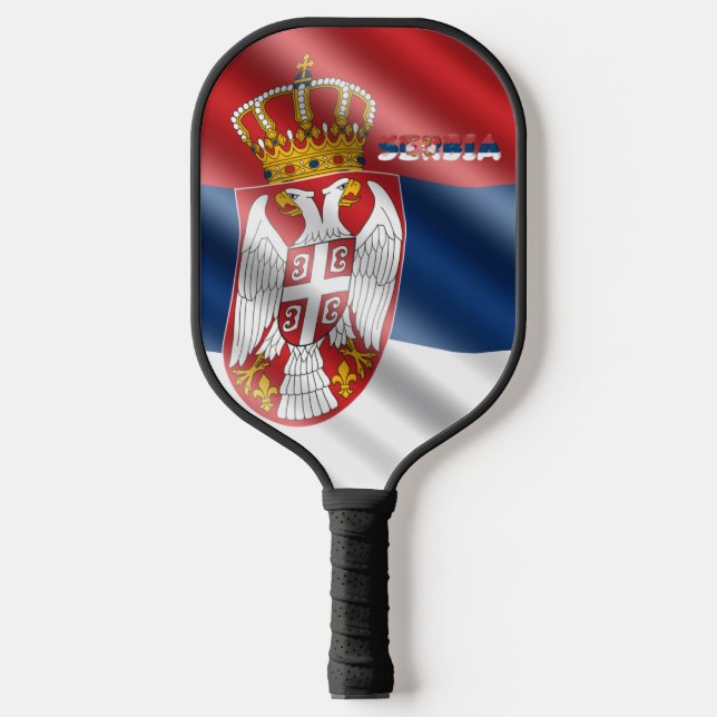 Raquette De Pickleball Drapeau serbe (Recto)