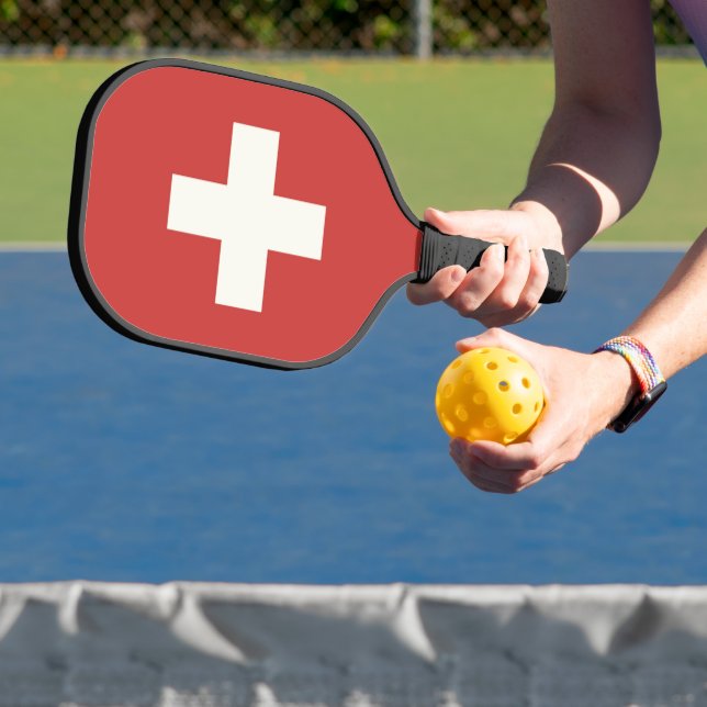 Raquette De Pickleball Drapeau suisse (Insitu)