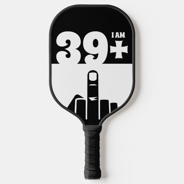 Raquette De Pickleball Drôle cadeau de 40e anniversaire, 39 Plus un Check (Recto)