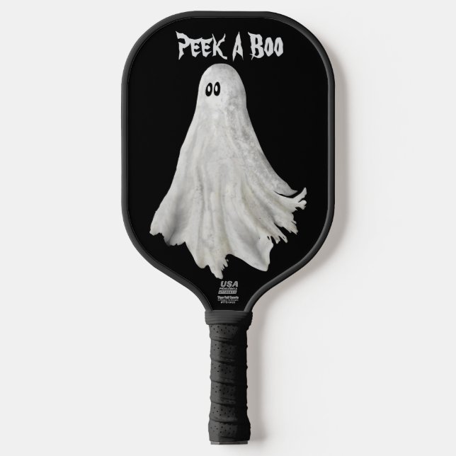 Raquette De Pickleball Drôle Fantôme D'Halloween Dessin Passé (Recto)