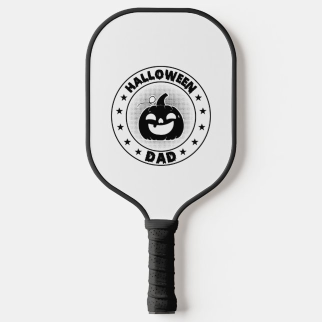 Raquette De Pickleball Drôle Halloween papa Halloween Citrouille (Recto)