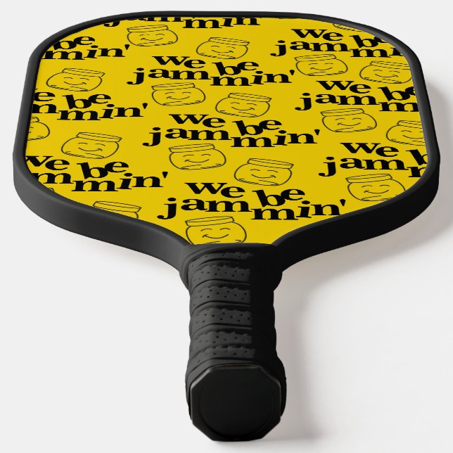 Raquette De Pickleball Drôle Nous Sommes Jammin' Souriant Danser Des Jarr (Poser)