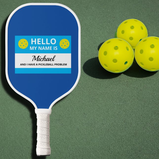 Raquette De Pickleball Drôle Pickleball Mon nom est accro à Pickleball (Créateur téléchargé)