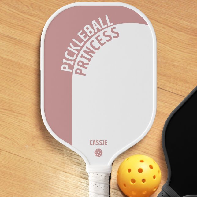Raquette De Pickleball Dusty Rose géométrique Arch Pickle Princess Femmes (dusty rose pickle princess pickleball paddle)