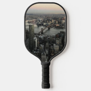 Raquette De Pickleball East River New York City Brooklyn Manhattan Bridge