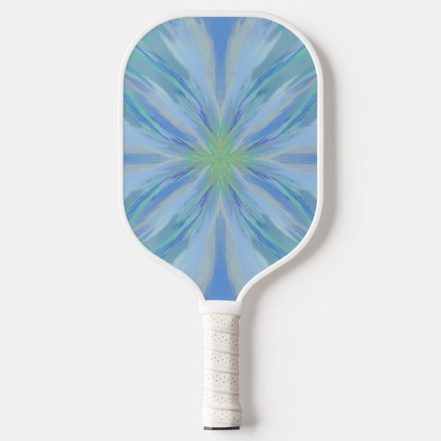 Raquette De Pickleball Eau de la mer Floral Motif Abstrait (Recto)