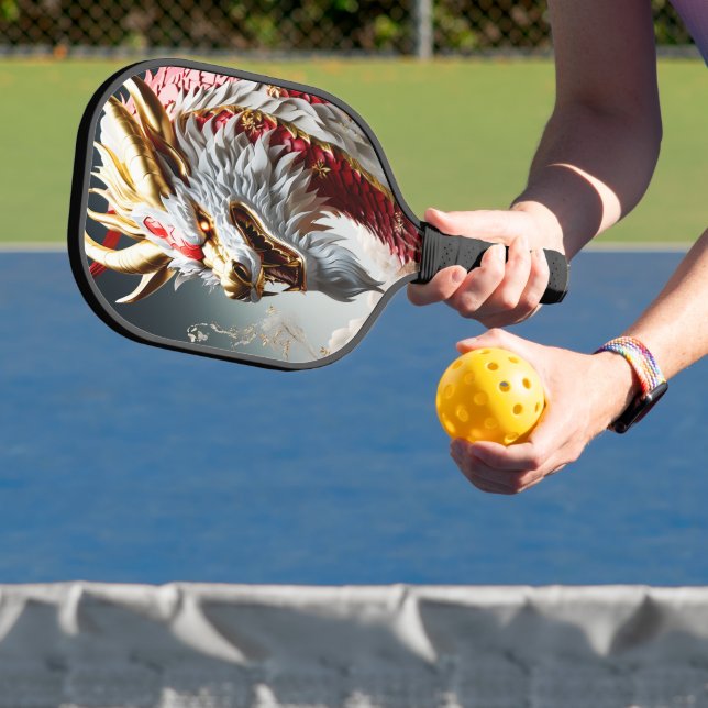 Raquette De Pickleball Échelles rouge blanc et or (Insitu)