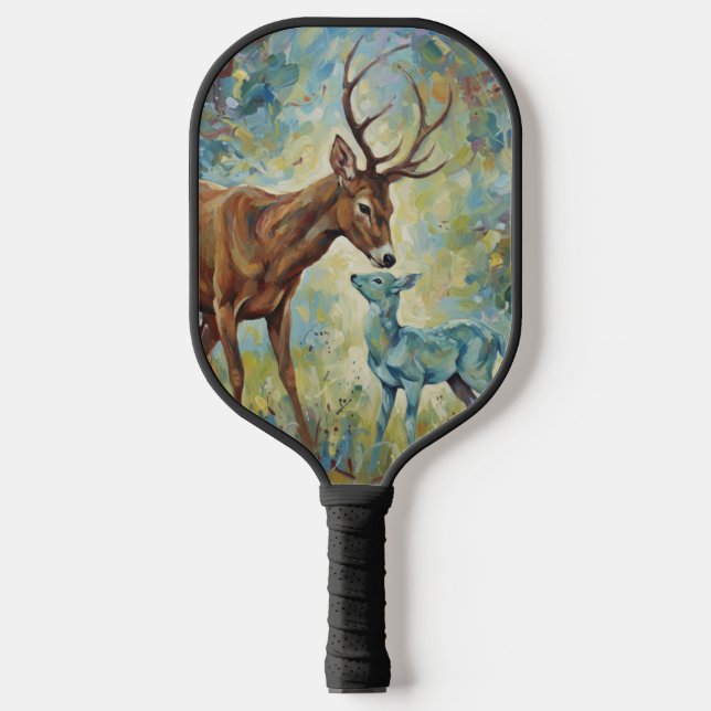 Raquette De Pickleball Echoes of Antlers and Light (Recto)
