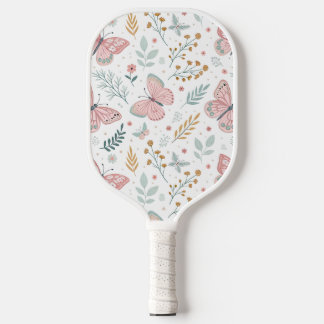 Raquette De Pickleball Élégance Botanique de Jardin Papillon Floral Paste