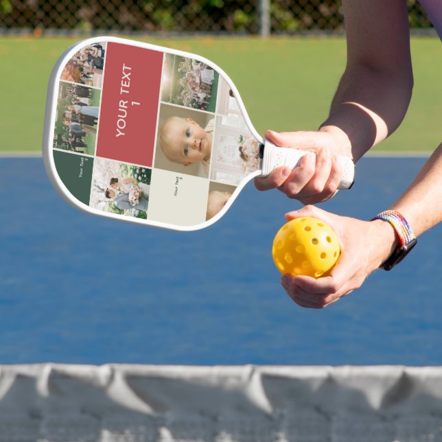 Raquette De Pickleball elegance family phto collage fun (Insitu)