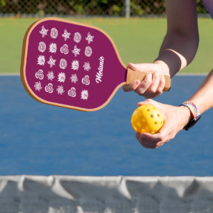 Raquette De Pickleball élégant floral