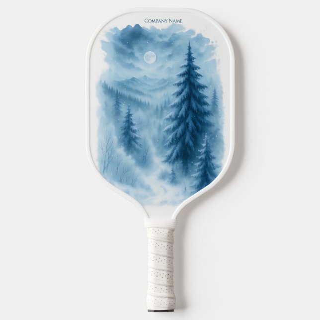 Raquette De Pickleball Elégant Forêt d'hiver Cadeaux de vacances d'entrep (Recto)