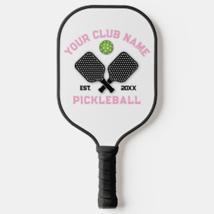 Raquette De Pickleball Élégant minimaliste Pickleball Monogramme Concepti