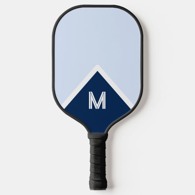 Raquette De Pickleball Élégant monogramme classique (Recto)