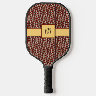 Raquette De Pickleball Empreinte de léopard Chevron