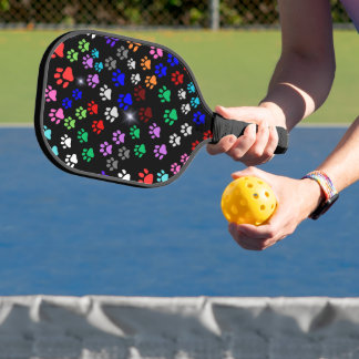 Raquette De Pickleball Empreintes de pattes heureux