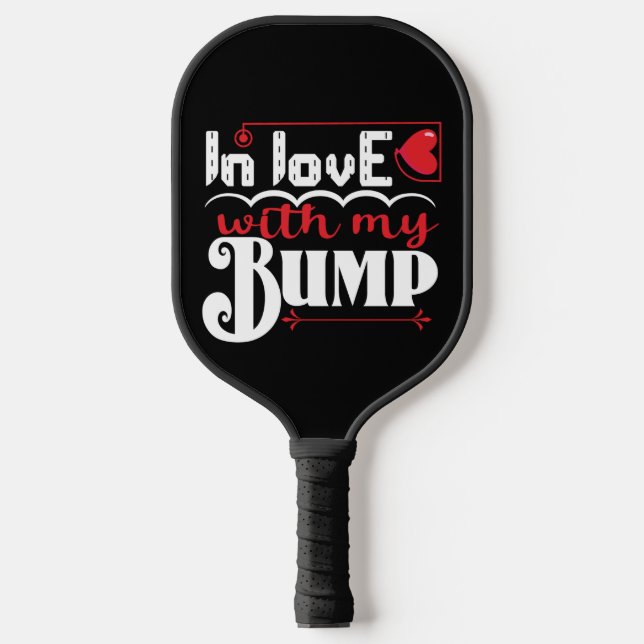 Raquette De Pickleball En amour avec mon bosse Valentine (Recto)