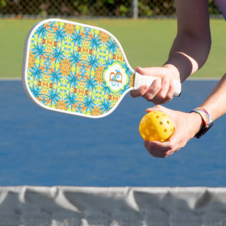 Raquette de pickleball en mosaïque Pat