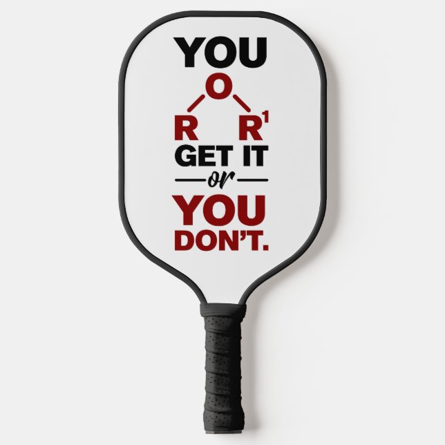 Raquette De Pickleball Enseignant en science de gag de chimie drôle (Recto)