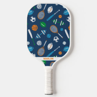 Raquette De Pickleball Équipement sportif sur bleu foncé