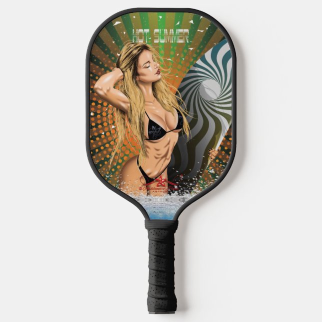 Raquette De Pickleball Été chaud (Recto)