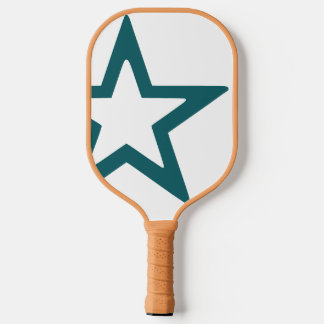 Raquette De Pickleball Étoile sarcelle - Blanc