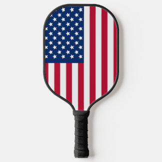 Raquette De Pickleball Étoiles et bandes patriotiques