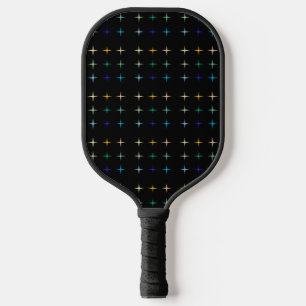 Raquette De Pickleball Étoiles géométriques du milieu du siècle rétro Des
