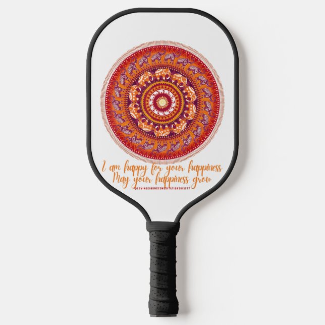 Raquette De Pickleball Être Un Éléphant Agréable Mandala Un Eléphant Aima (Recto)