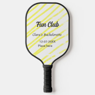 Raquette De Pickleball événement Fun Club enterrement de vie de jeune fil