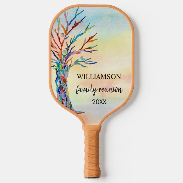 Raquette De Pickleball Family Reunion ArArArArArArArArArArArArbre Familia (Recto)