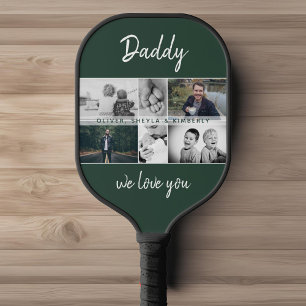 Raquette De Pickleball Father with Kids and Family Dad Photo Collage