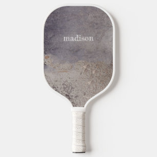 Raquette De Pickleball Faux Corroded Metal nom personnalisé Pickleball Pa