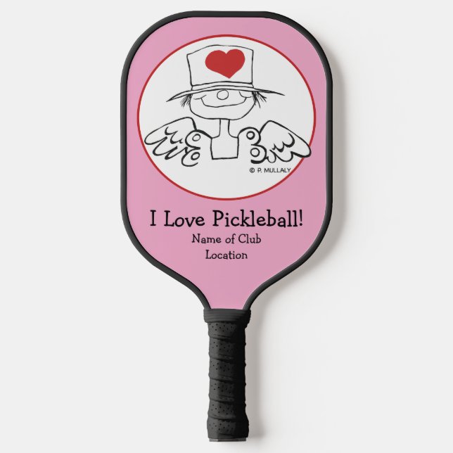 Raquette De Pickleball Fée du coeur © Customisé (Recto)