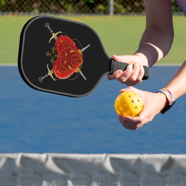 Raquette De Pickleball Filigree Coeur Et Daggers (Insitu)