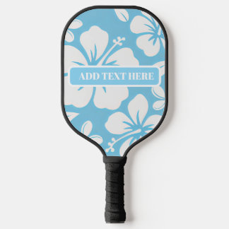 Raquette De Pickleball Fleurs de plage bleu tropical
