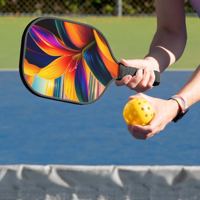 Raquette De Pickleball Fleurs Paradisiaques tropicales (Insitu)