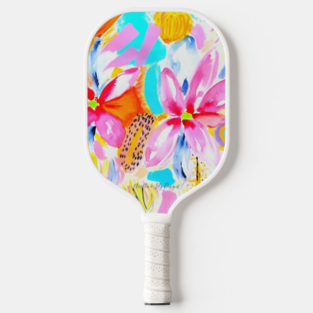 Raquette De Pickleball Floral (Recto)