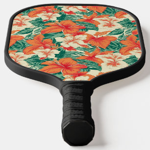 Raquette De Pickleball Flore tropicale hawaïenne motif