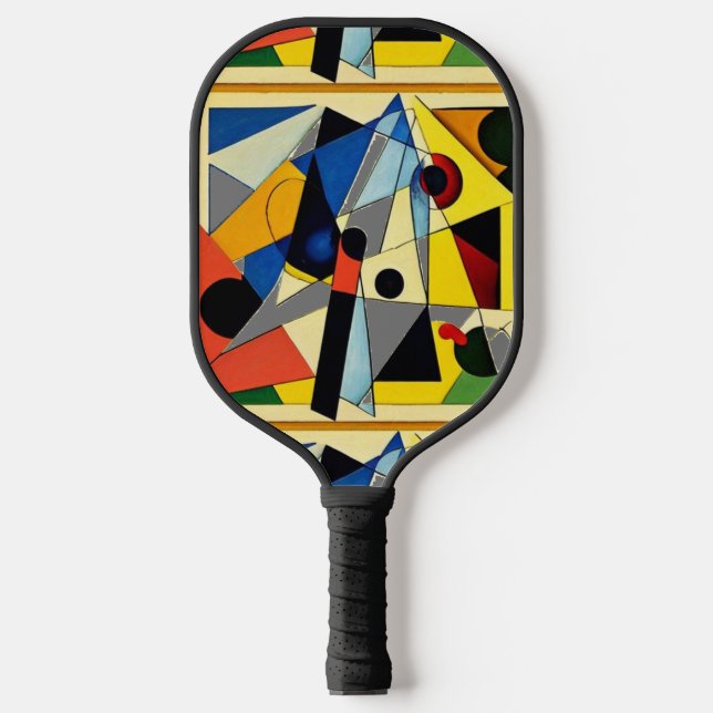 Raquette De Pickleball Formes Abstraites colorées cool (Recto)