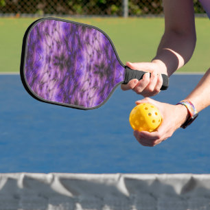 Raquette De Pickleball Fourrure abstraite violette texturée